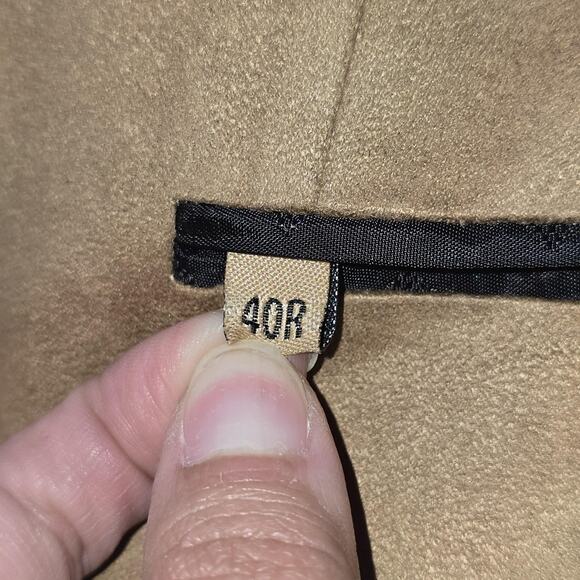 Luca Rossi Blazer Mens 40R Tan Camel Sport Coat Notch Lapel 3 Button Jacket - Picture 7 of 16